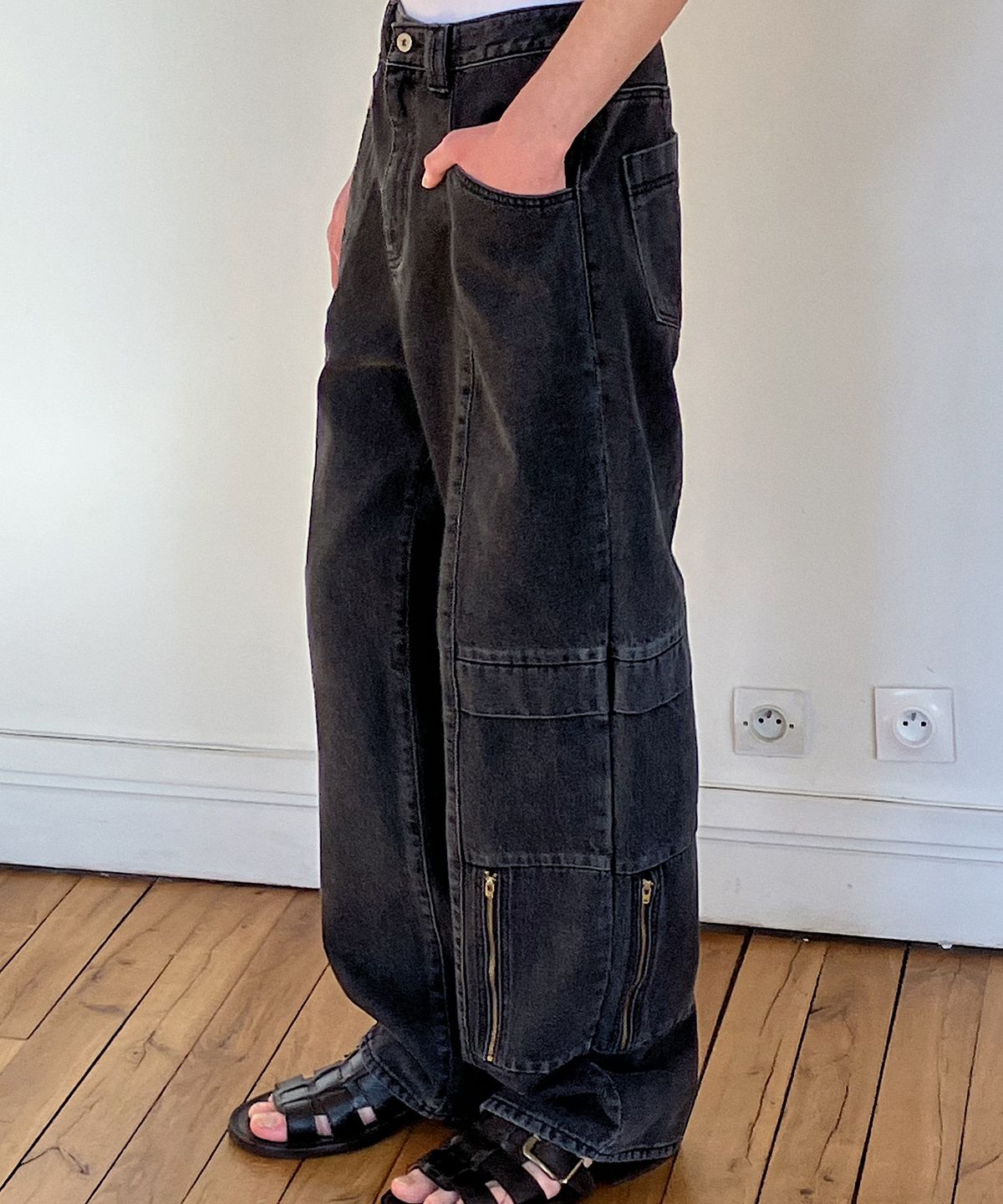 다로(DARO) MARCEL Paneled Denim Pants
