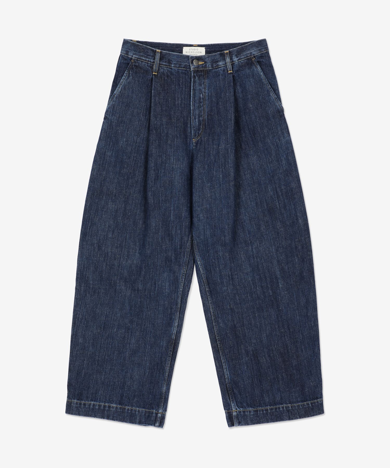 MUSINSA | STUDIO NICHOLSON Pooke denim pants - Indigo