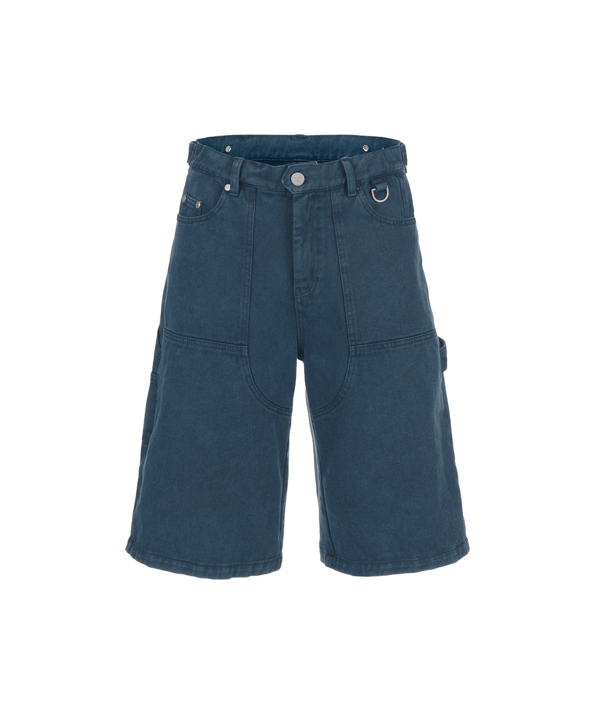 더바이닐하우스(THEVINYLHOUSE) DYED DOUBLE KNEE SHORTS BLUE (VH2DMUPA61A)