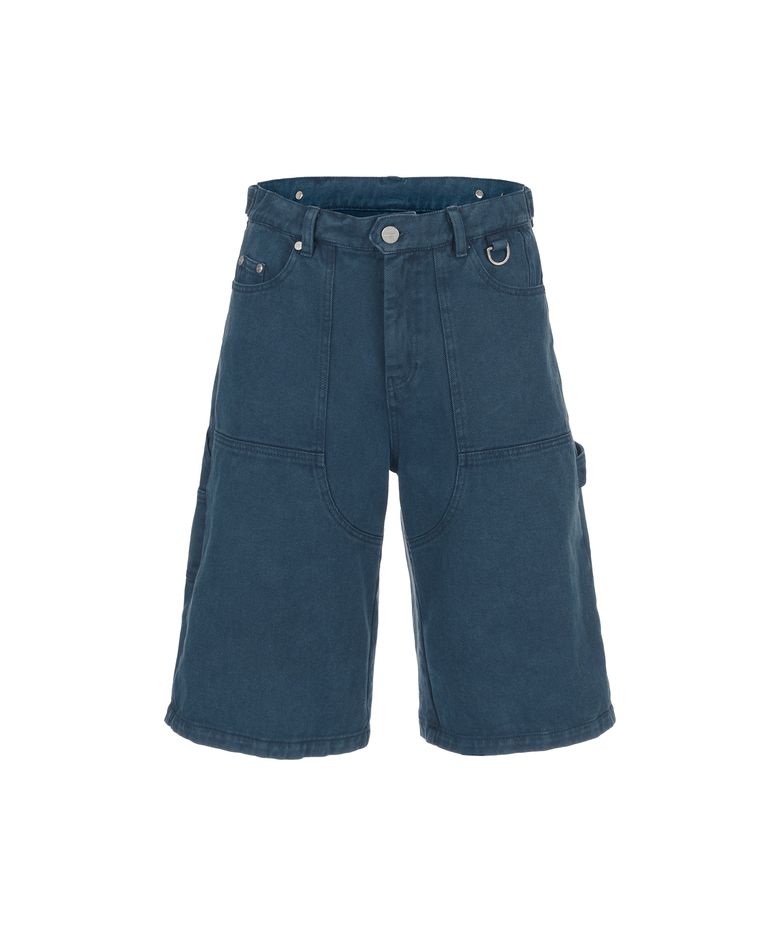 DYED DOUBLE KNEE SHORTS BLUE (VH2DMUPA61A)