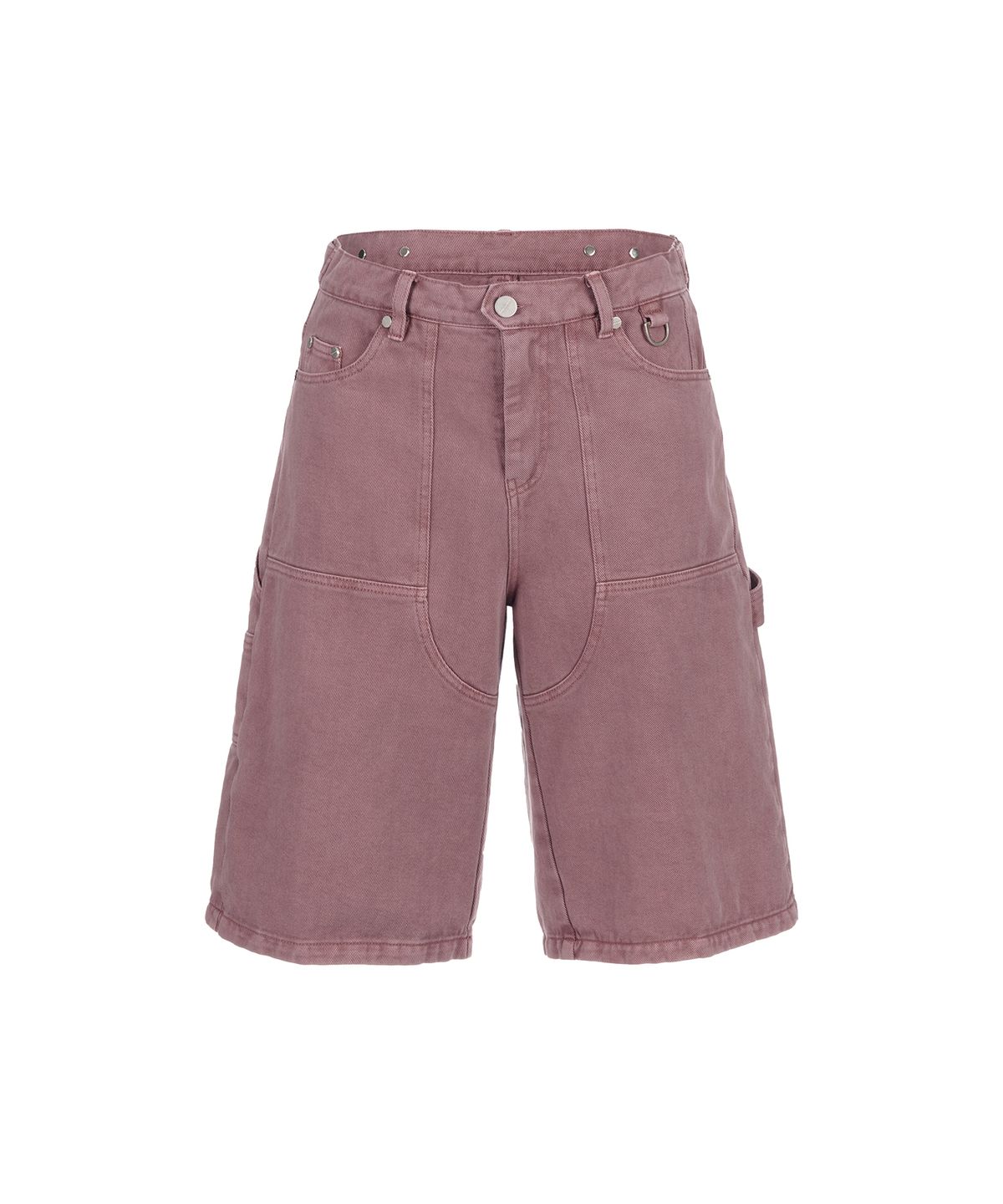 더바이닐하우스(THEVINYLHOUSE) DYED DOUBLE KNEE SHORTS PINK (VH2DMUPA61A)