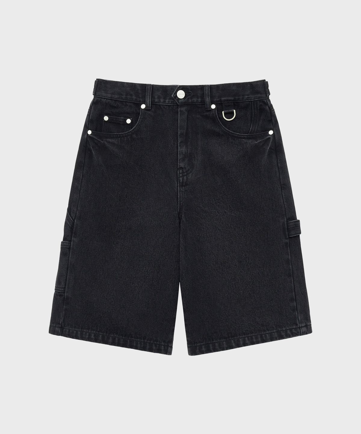 더바이닐하우스(THEVINYLHOUSE) CARPENTER DENIM SHORTS BLACK (VH2EMUPA60A)