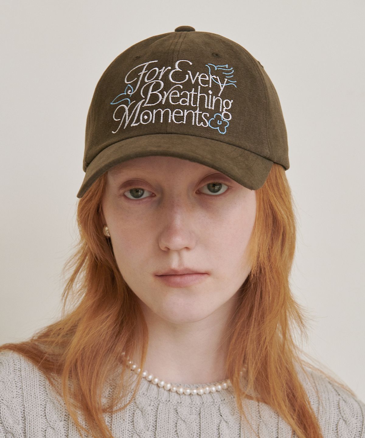 고코리(GOCORI) FOR EVERY BREATHING MOMENT CAP - BROWN 볼캡 브라운