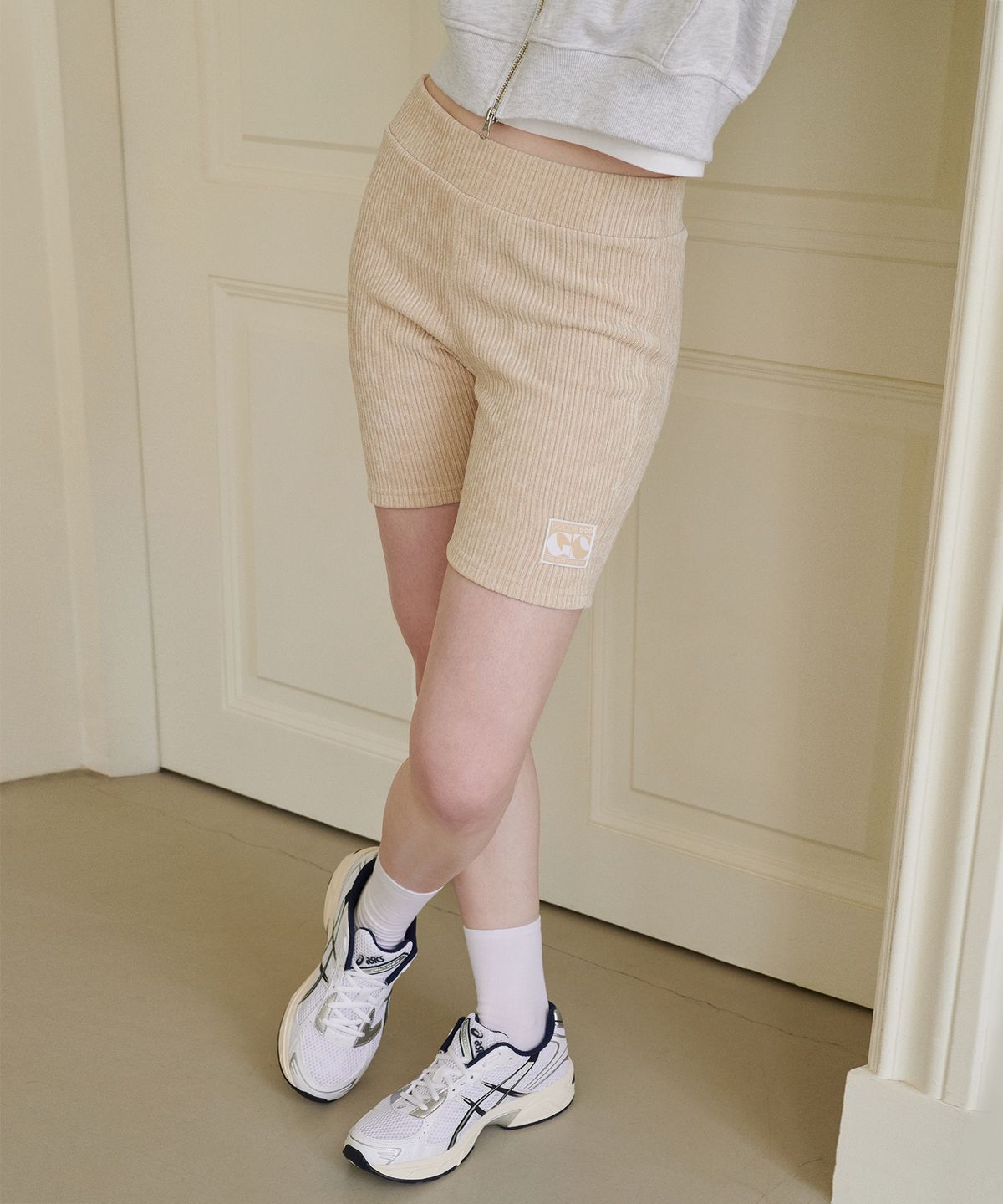 고코리(GOCORI) JERSEY SHORT PANTS - OATMEAL 바이커쇼츠 숏팬츠