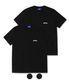[2PACK]돌핀 아치로고 티셔츠 블랙 블랙 2팩