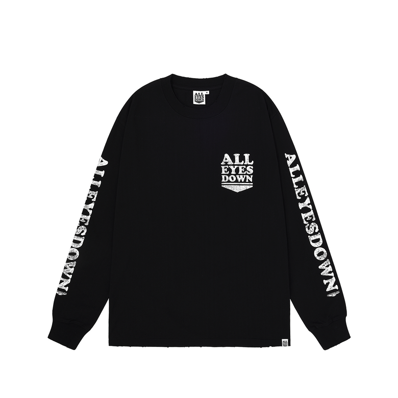 CRACK LOGO LONG SLEEVE(Black)