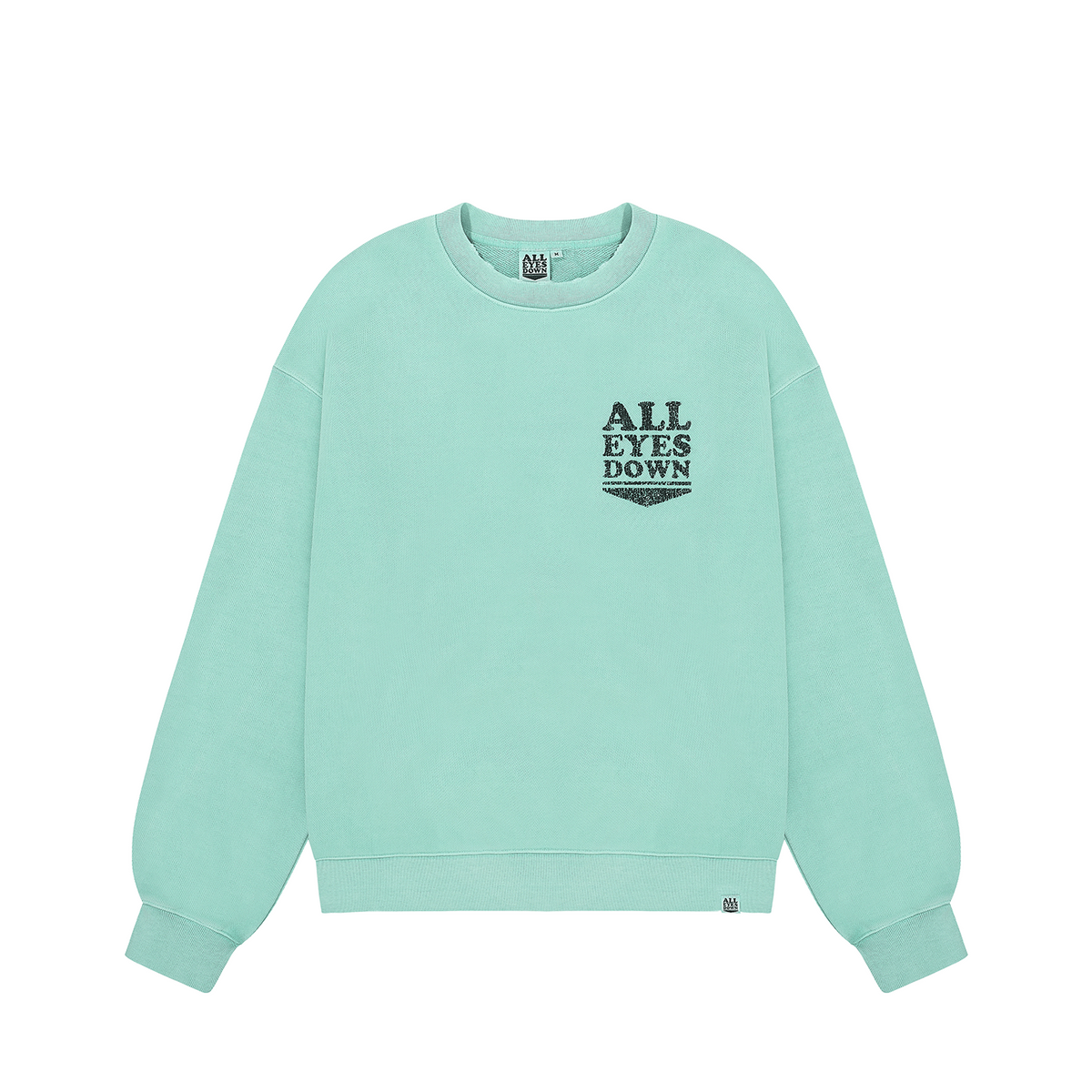 올아이즈다운(ALL EYES DOWN) CRACK LOGO SWEATSHIRTS(Mint)