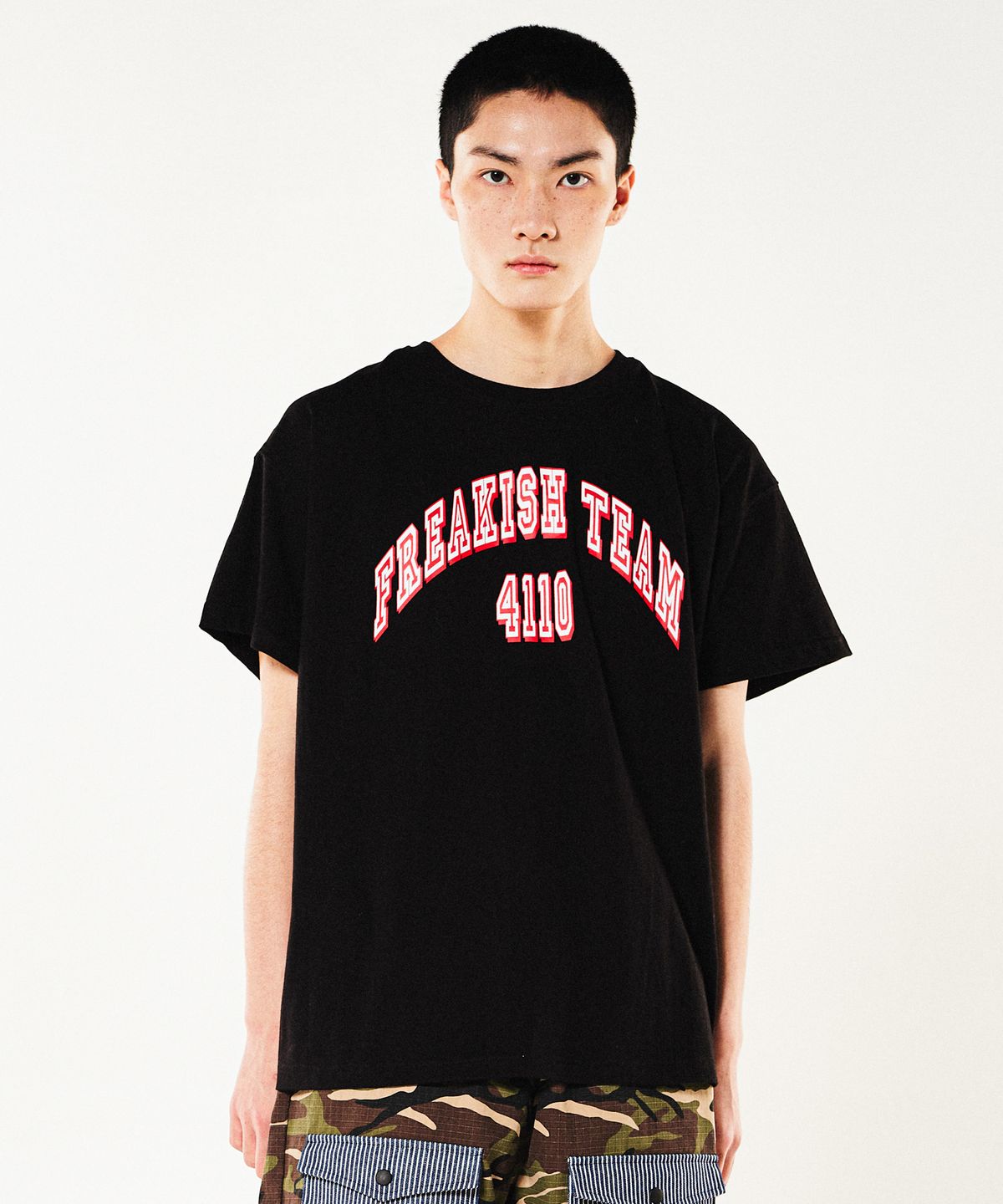 프리키쉬빌딩(FREAKISH BUILDING) FREAKISH 4110 SHORT SLEEVE T-SHIRTS (BLACK)