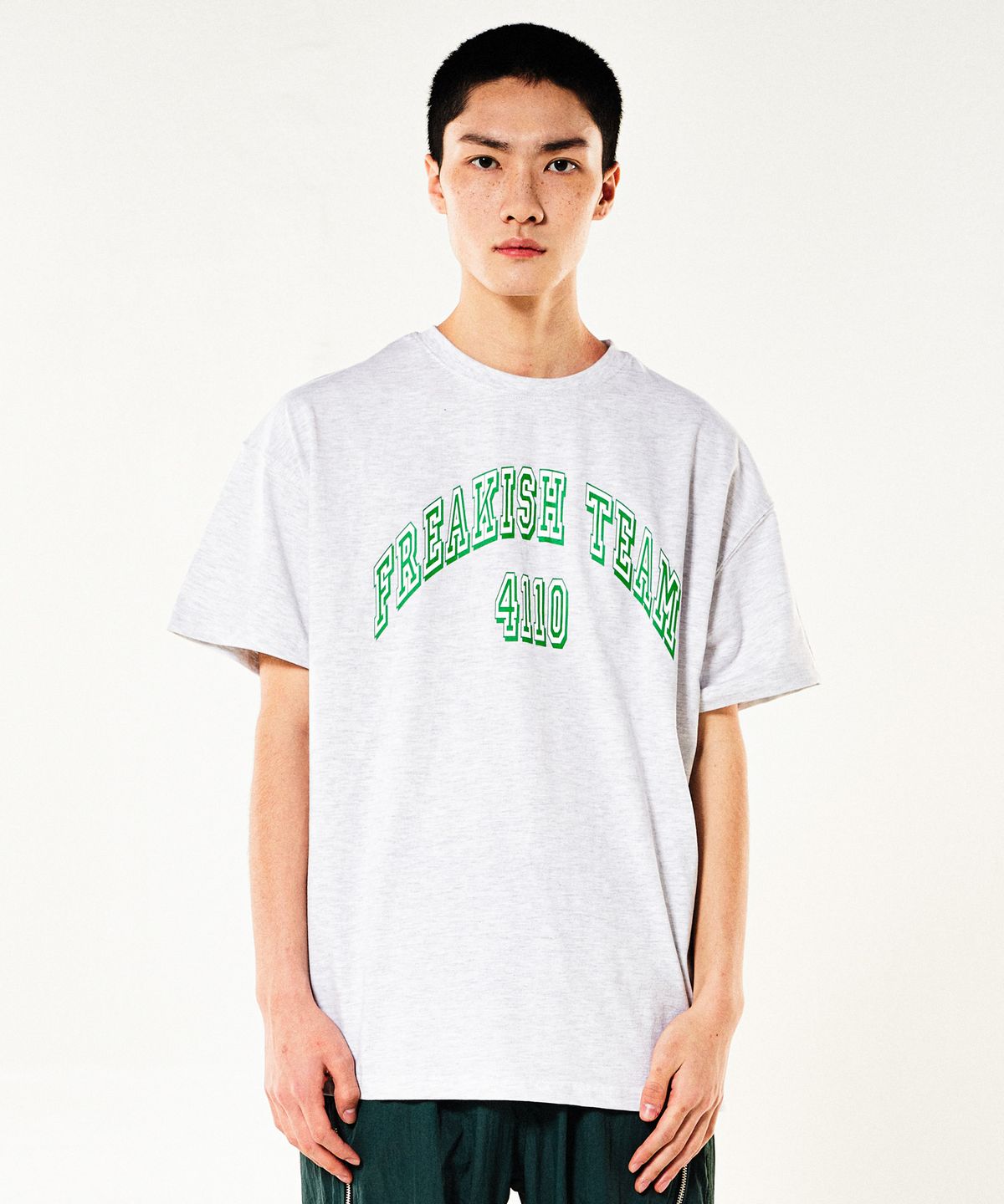 프리키쉬빌딩(FREAKISH BUILDING) FREAKISH 4110 SHORT SLEEVE T-SHIRTS (LIGHT MELANGE)