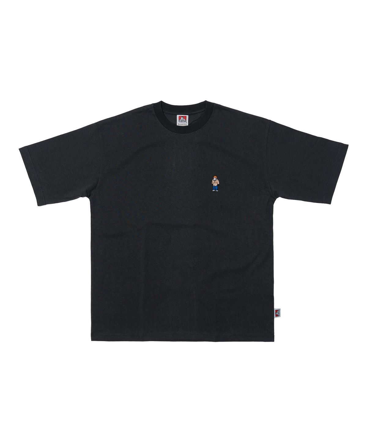 벤 데이비스(BEN DAVIS) WHITE LABEL BIG SIZE GORILLA EMB SS TEE CHARCOAL