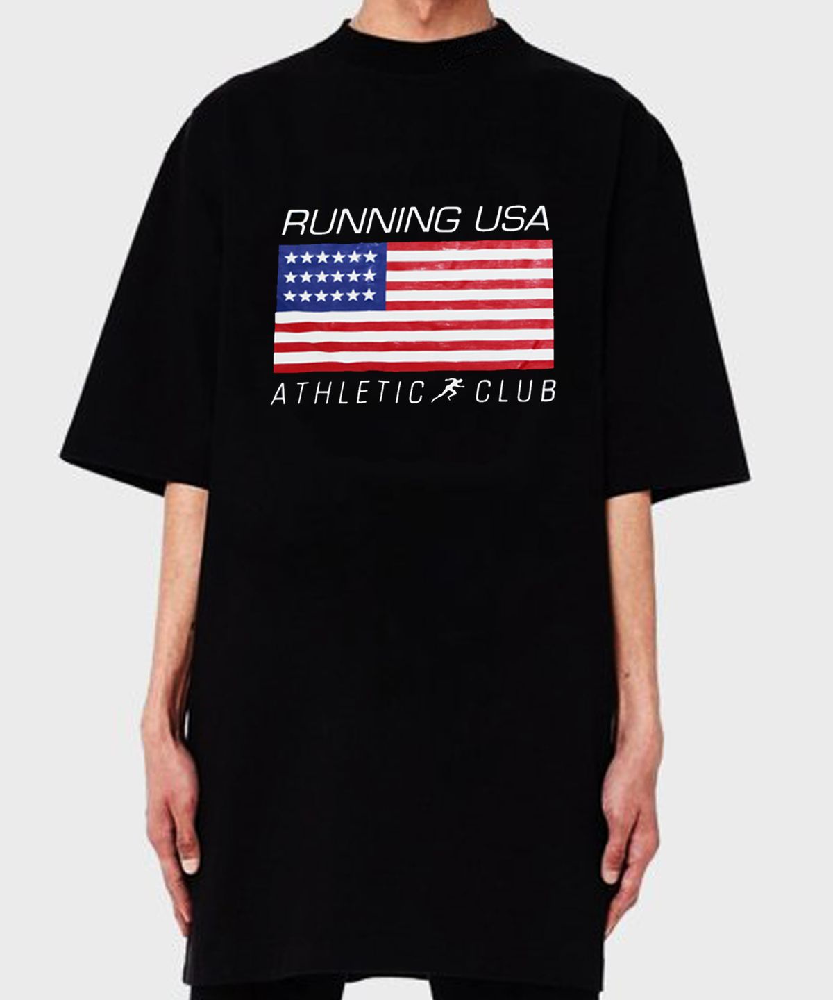 리스펙트(RESPECT) running usa athletic club tee (black)