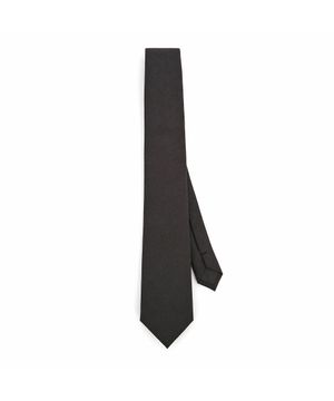 슬림핏 넥타이 SLIM NECK TIE / ROUGH LINEN / D CHARCOAL