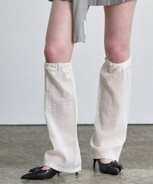 LEG WARMER / LAYER STRIPE / P IVORY