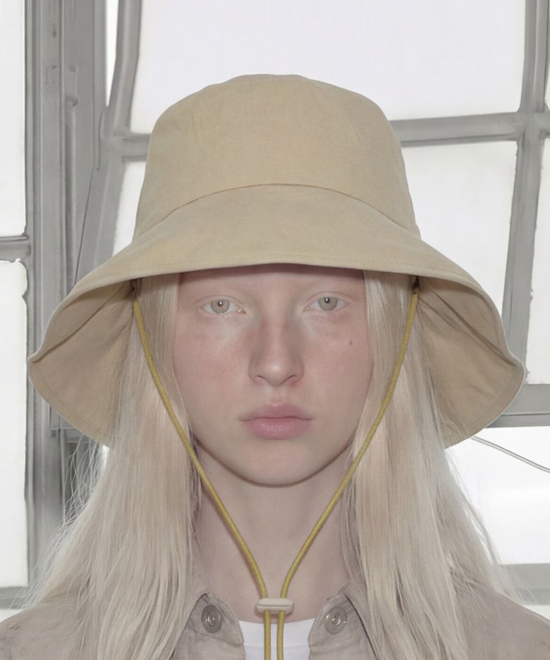 린넨 스트링 버킷햇 FOLD BUCKET / LINEN  STRING / OLIVE