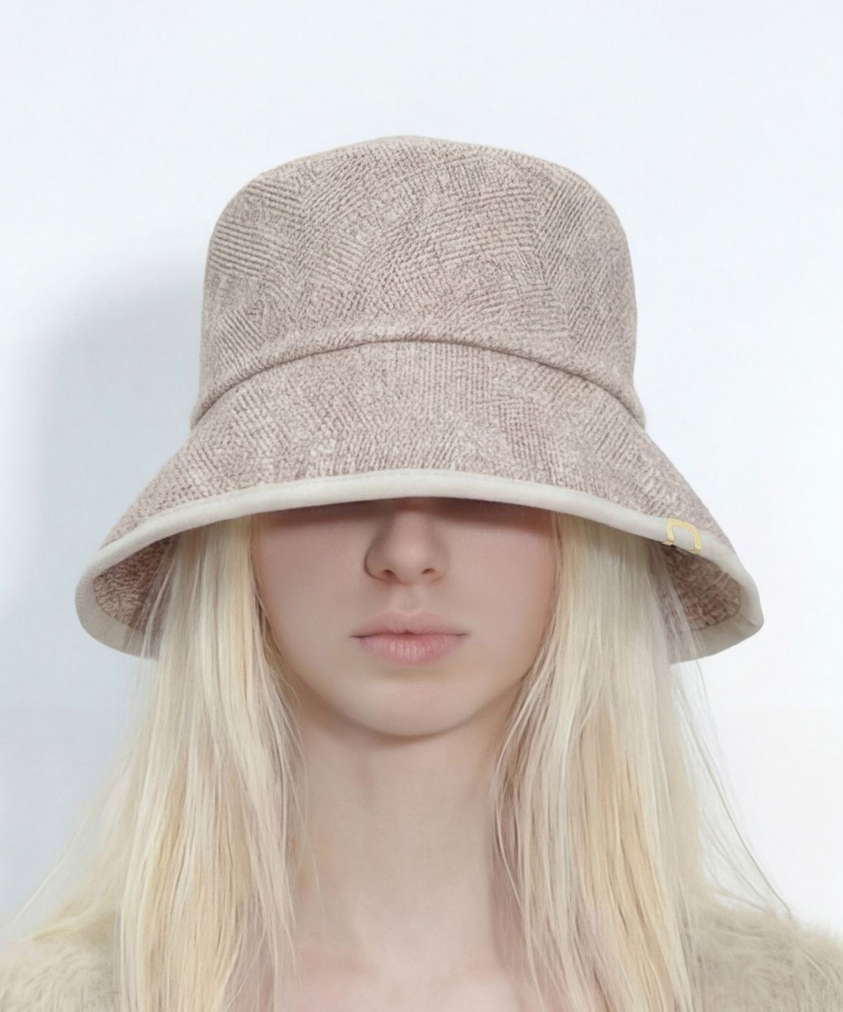 언더컨트롤 스튜디오(UNDERCONTROL STUDIO) 코튼 버킷햇 DROP BUCKET / COTTON HB / LINE BEIGE