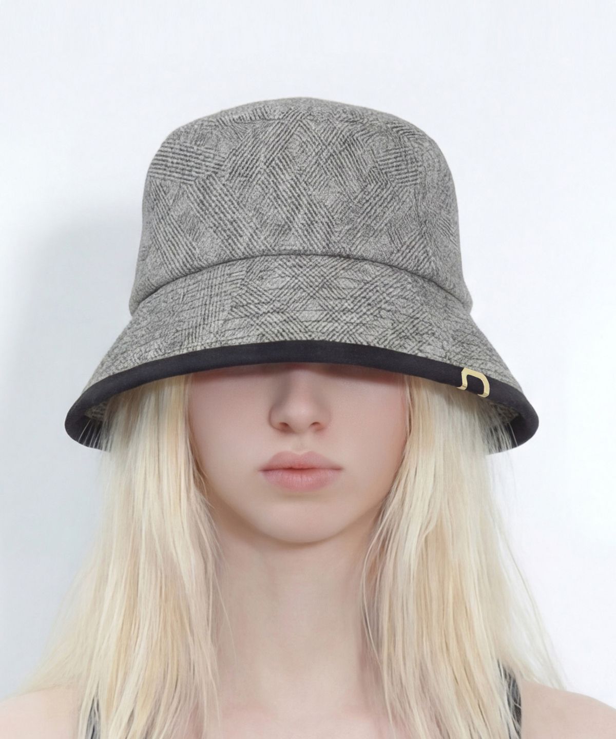 언더컨트롤 스튜디오(UNDERCONTROL STUDIO) 코튼 버킷햇 DROP BUCKET / COTTON HB / LINE BLACK