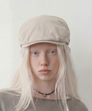 코튼 클래식 헌팅캡 DRIVE HUNTING / FLAT BIO / IVORY