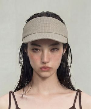 여름 코튼 썬캡 SUN VISOR / MULTI HOUND / D BEIGE