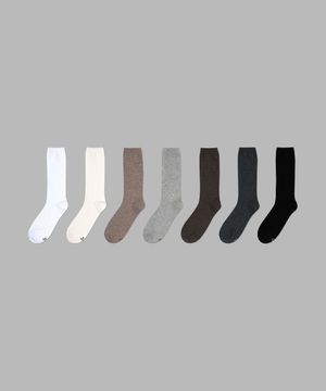 [7PACK] 1507 베이직 트라우져 하이 삭스 - 그라데이션팩