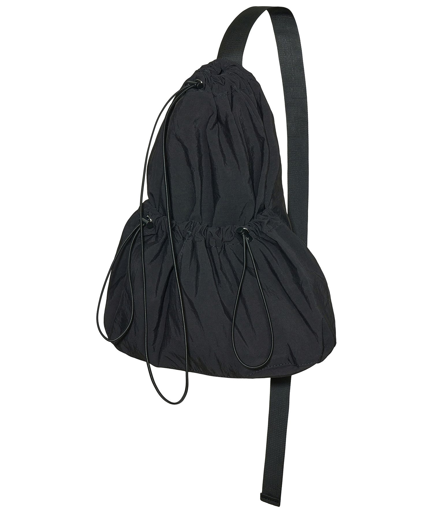バックパック・リュック PARTIMENTO Drawstring Sling Bag KS1297 MUSINSA公式 | PARTIMENTO Drawstring Sling Bag Black