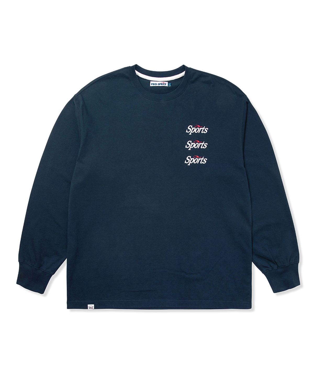 프로-스펙스(PRO-SPECS) SPORTS LOGO LONG SLEEVES NAVY