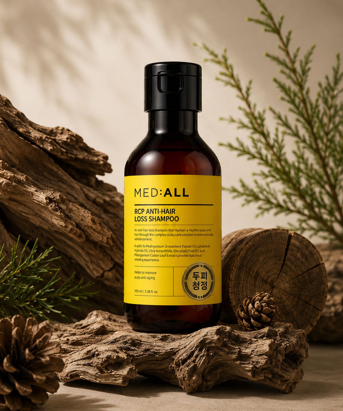 메디올(MEDIALL) RCP 안티헤어로스 샴푸 우디향 100ml