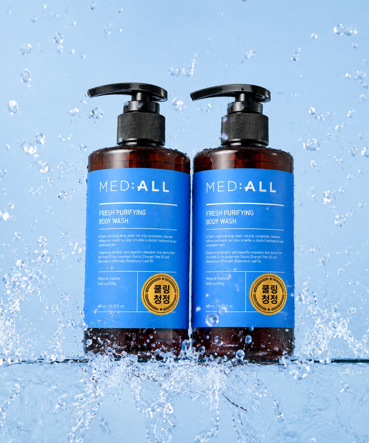 메디올(MEDIALL) 프레시 퓨리파잉 쿨링 바디워시 480ml
