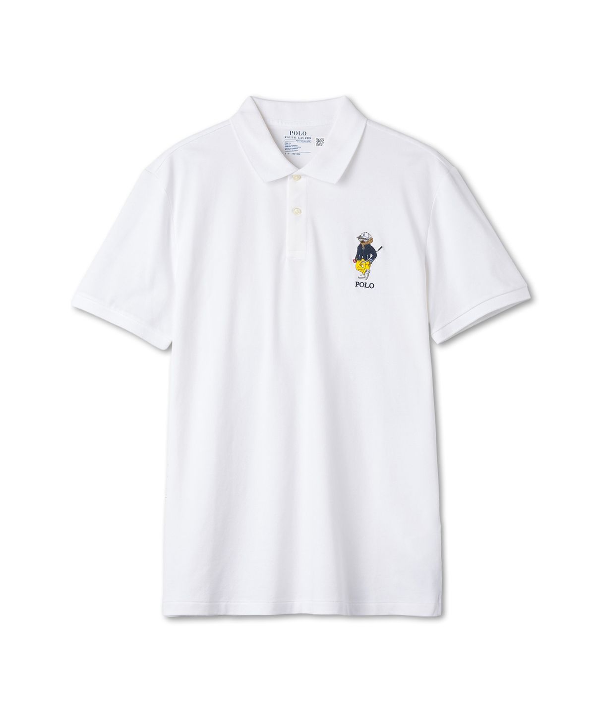 폴로 랄프 로렌 골프(POLO RALPH LAUREN GOLF) 커스텀 슬림 퍼포먼스 베어 폴로 셔츠 - 화이트