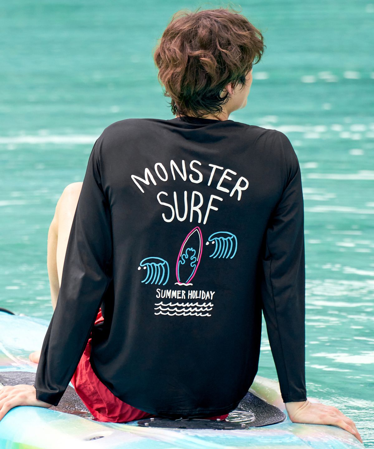 블랙몬스터핏(BLACK MONSTER FIT) 몬스터서핑 래쉬가드 롱슬리브 (3color) / BM230212