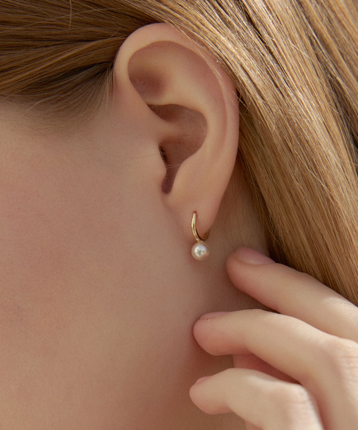 디모멘트(DMOMENT) Adele One touch Swarovski Pearl 14K 원터치 귀걸이