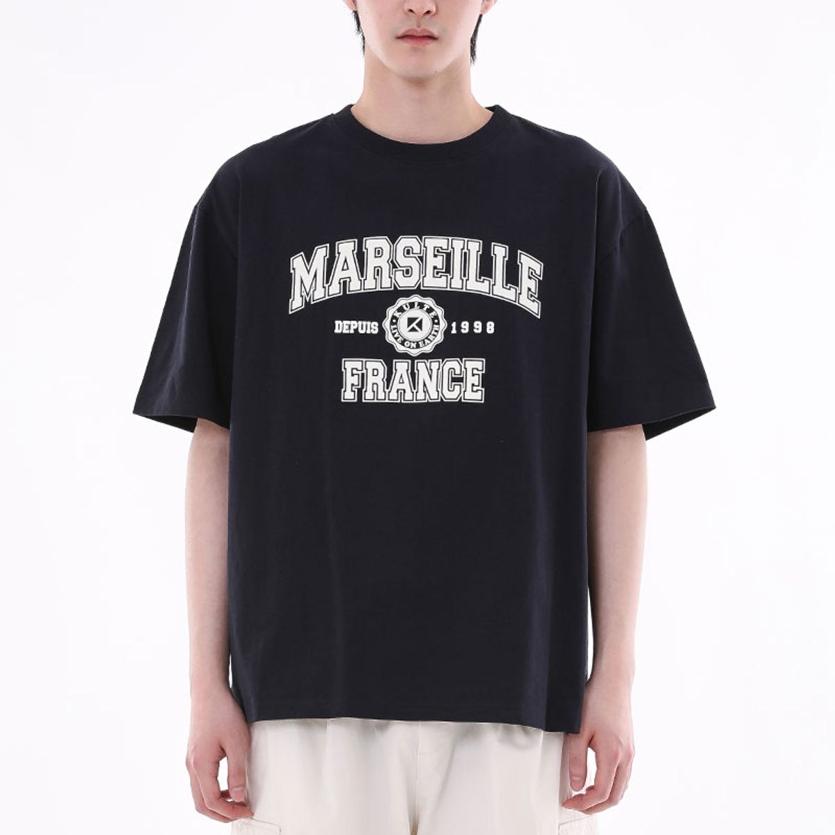 쿨트(KULTE) A-COLLEGE T-SHIRT 네이비