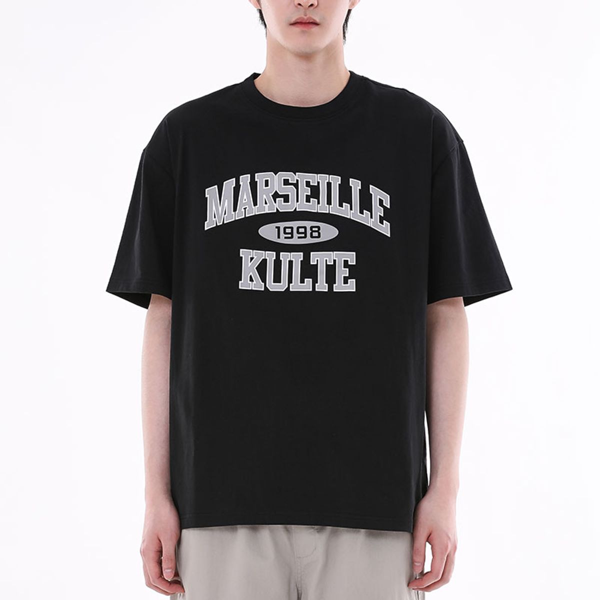 쿨트(KULTE) M-COLLEGE T-SHIRT 블랙