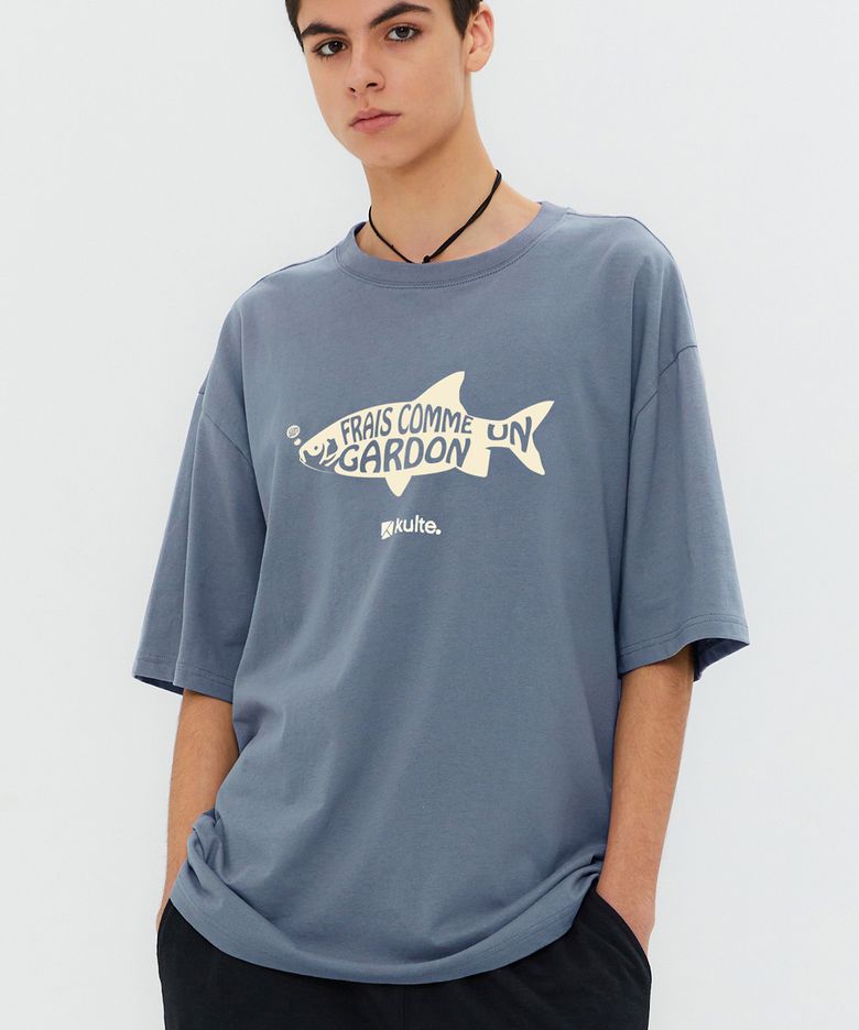 FISH T-SHIRT 블루