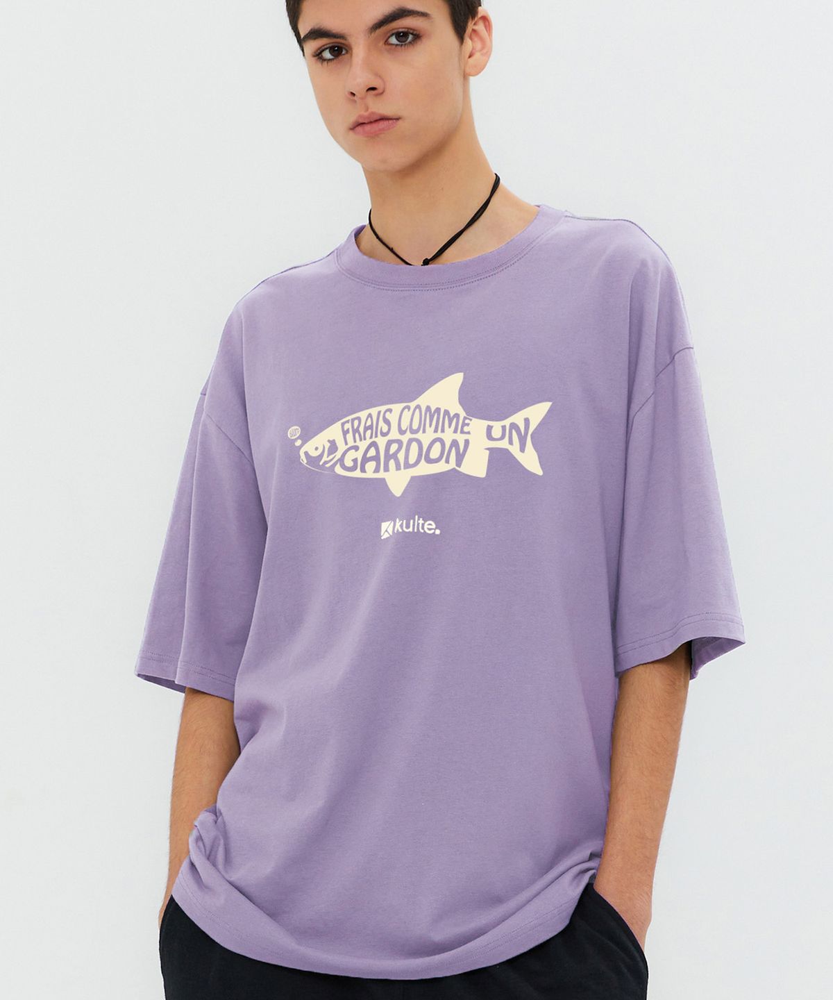 쿨트(KULTE) FISH T-SHIRT 퍼플