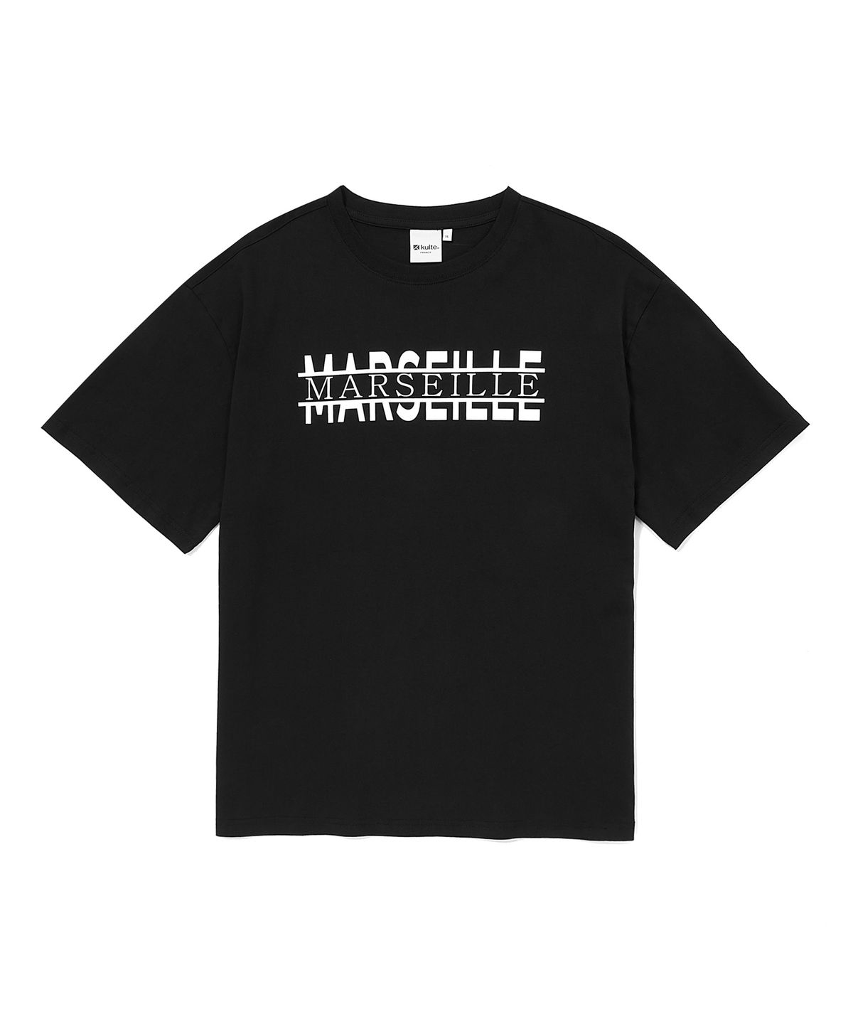쿨트(KULTE) MARSEILLE FLAT T-SHIRT 블랙