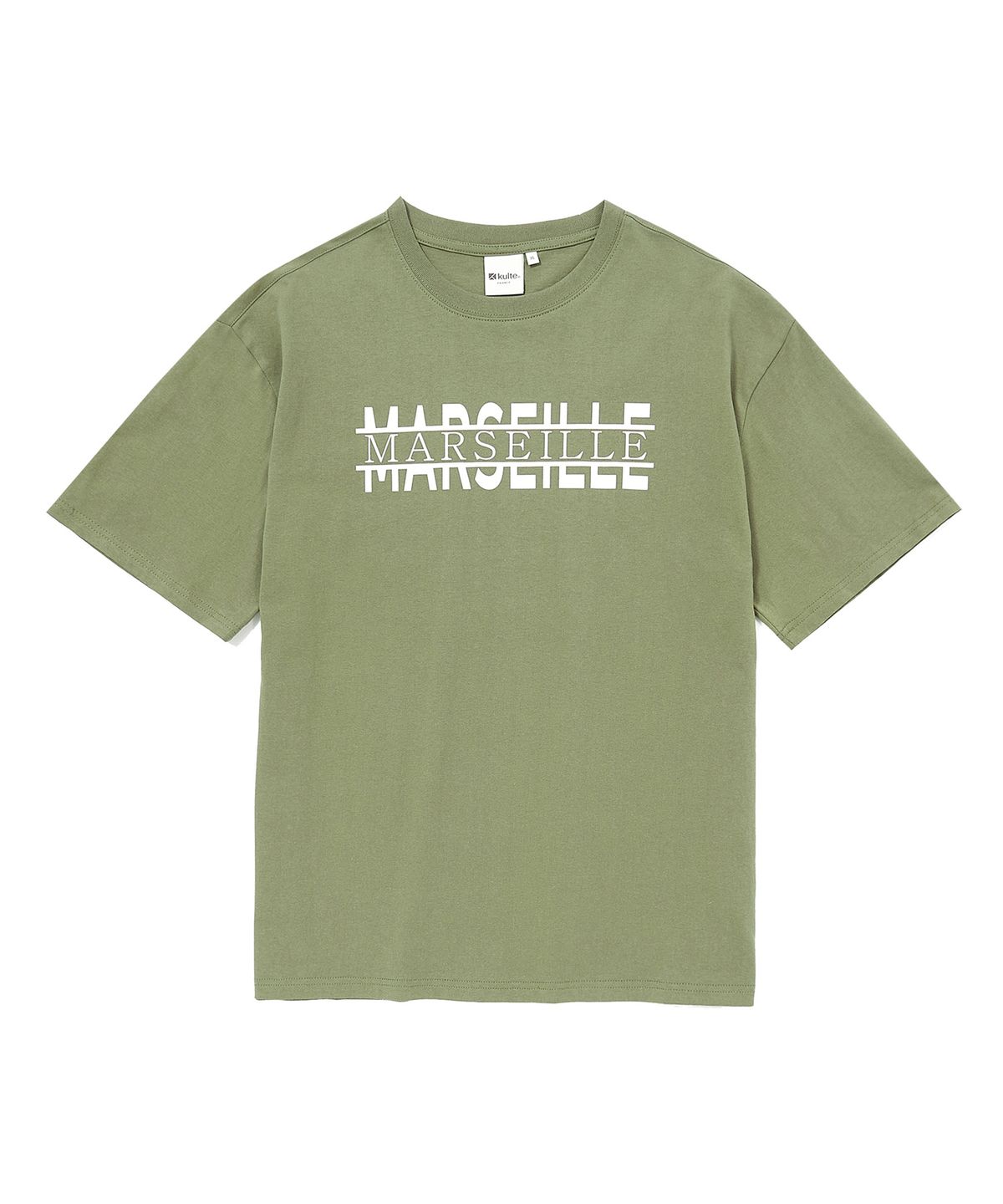 쿨트(KULTE) MARSEILLE FLAT T-SHIRT 카키