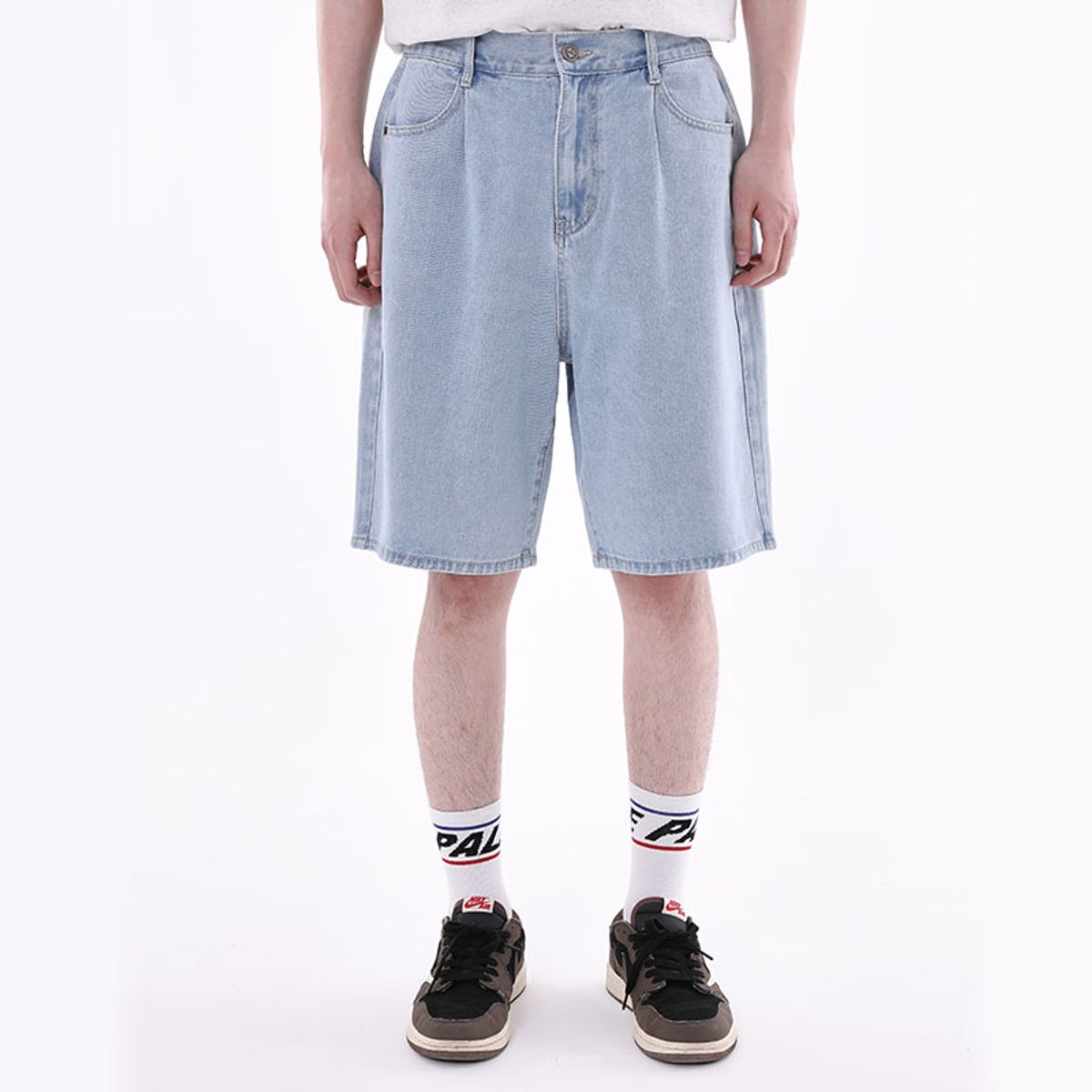 쿨트(KULTE) WIDE BURMUDA DENIM SHORT 미디움인디고