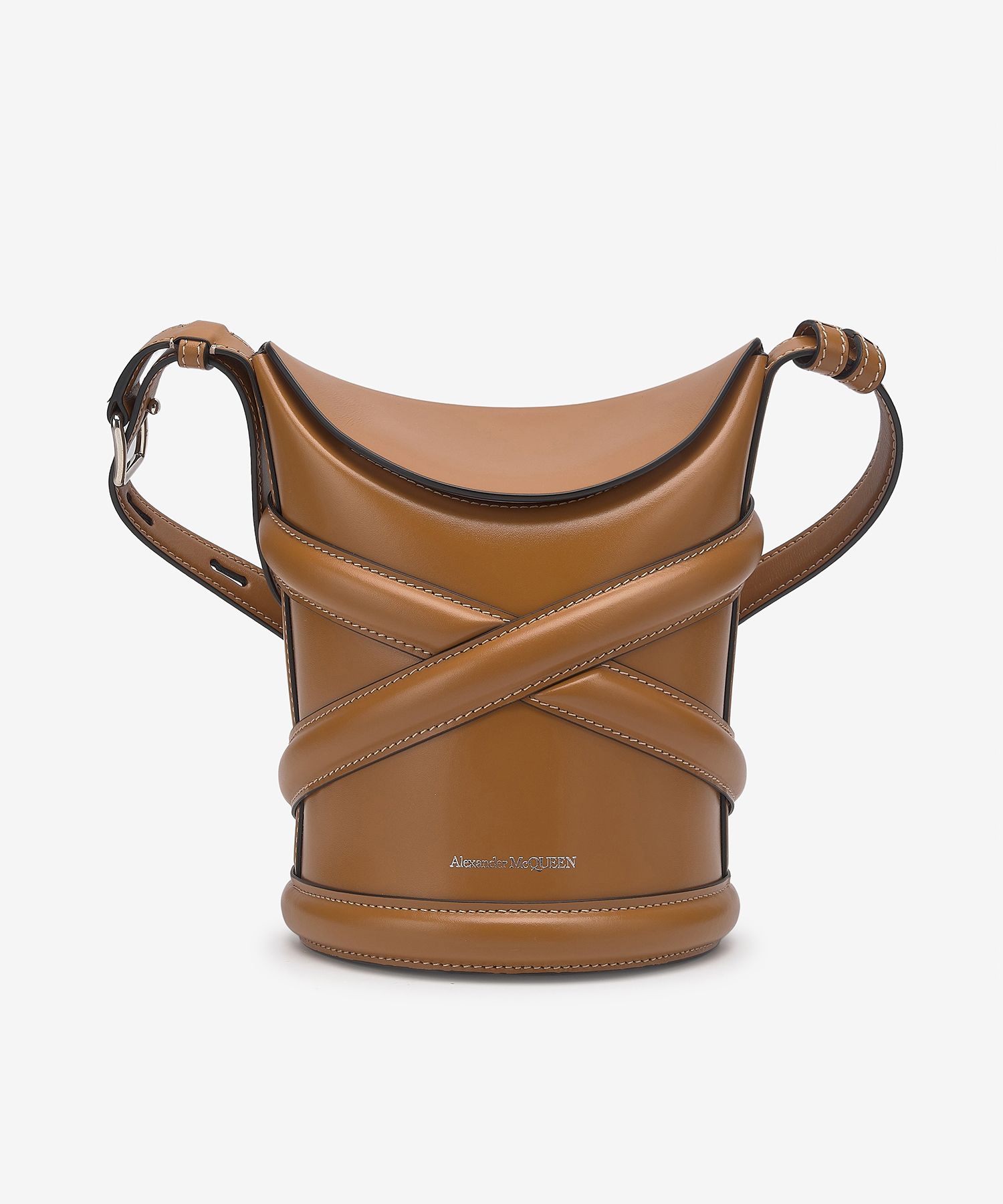 MUSINSA公式 | ALEXANDER McQUEEN カーブショルダーバッグ - タン