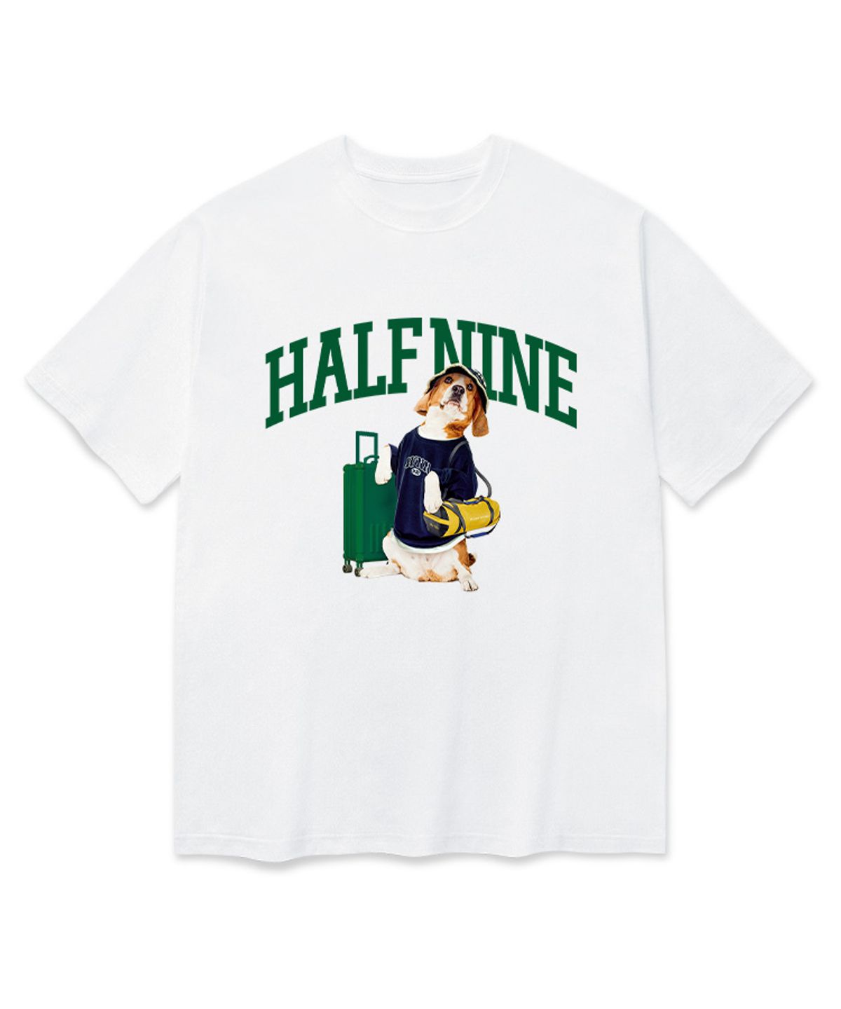 하프나인(HALFNINE) 비글투어 반팔티셔츠 F03BRD_HBX10939