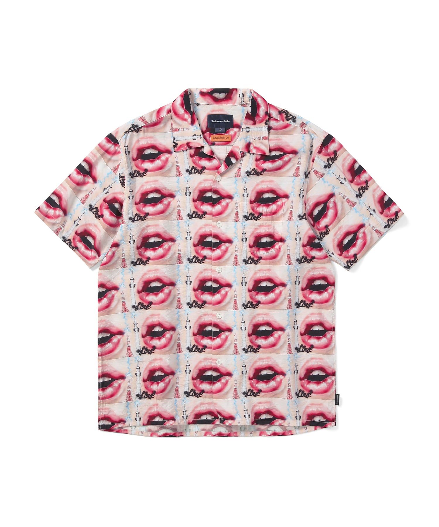 トップス FTC LIPS RAYON SHIRT MUSINSA公式 | thisisneverthat Lips Rayon Shirt Pink