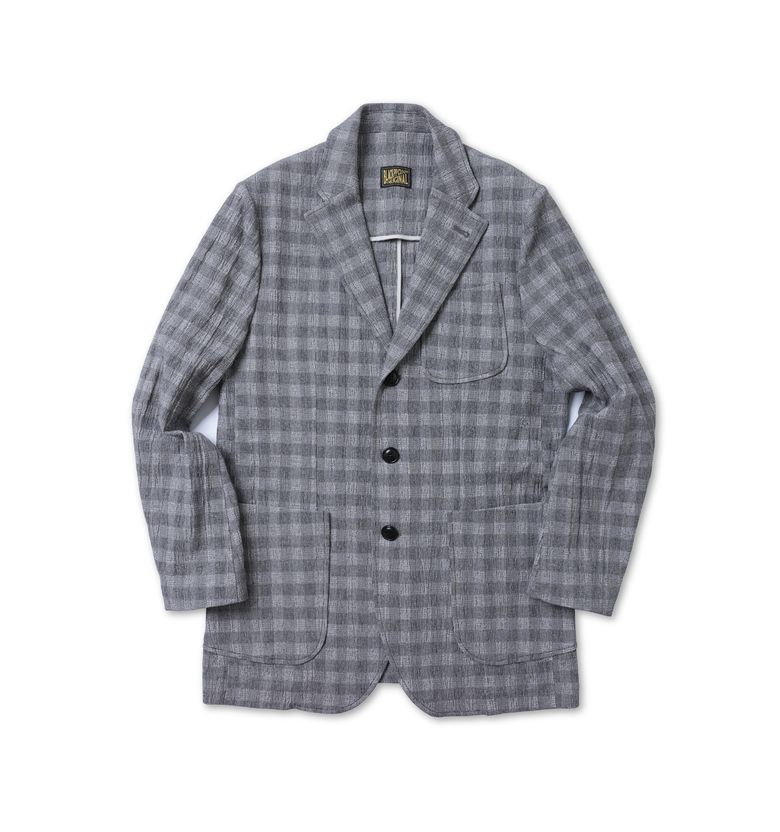 BLACK PP Gingham Check blazer