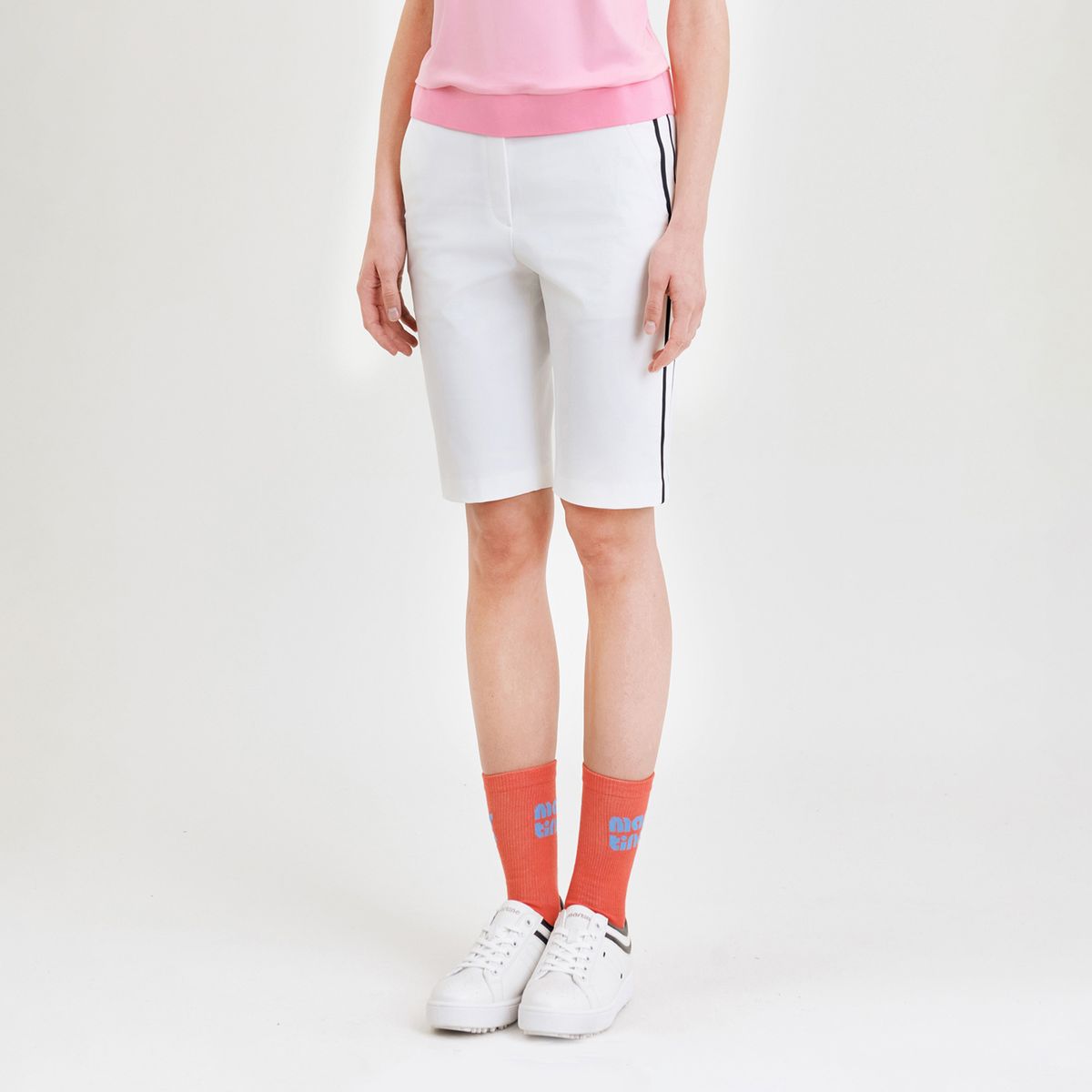 마틴골프(MARTINE GOLF) Side Line Point Shorts_White