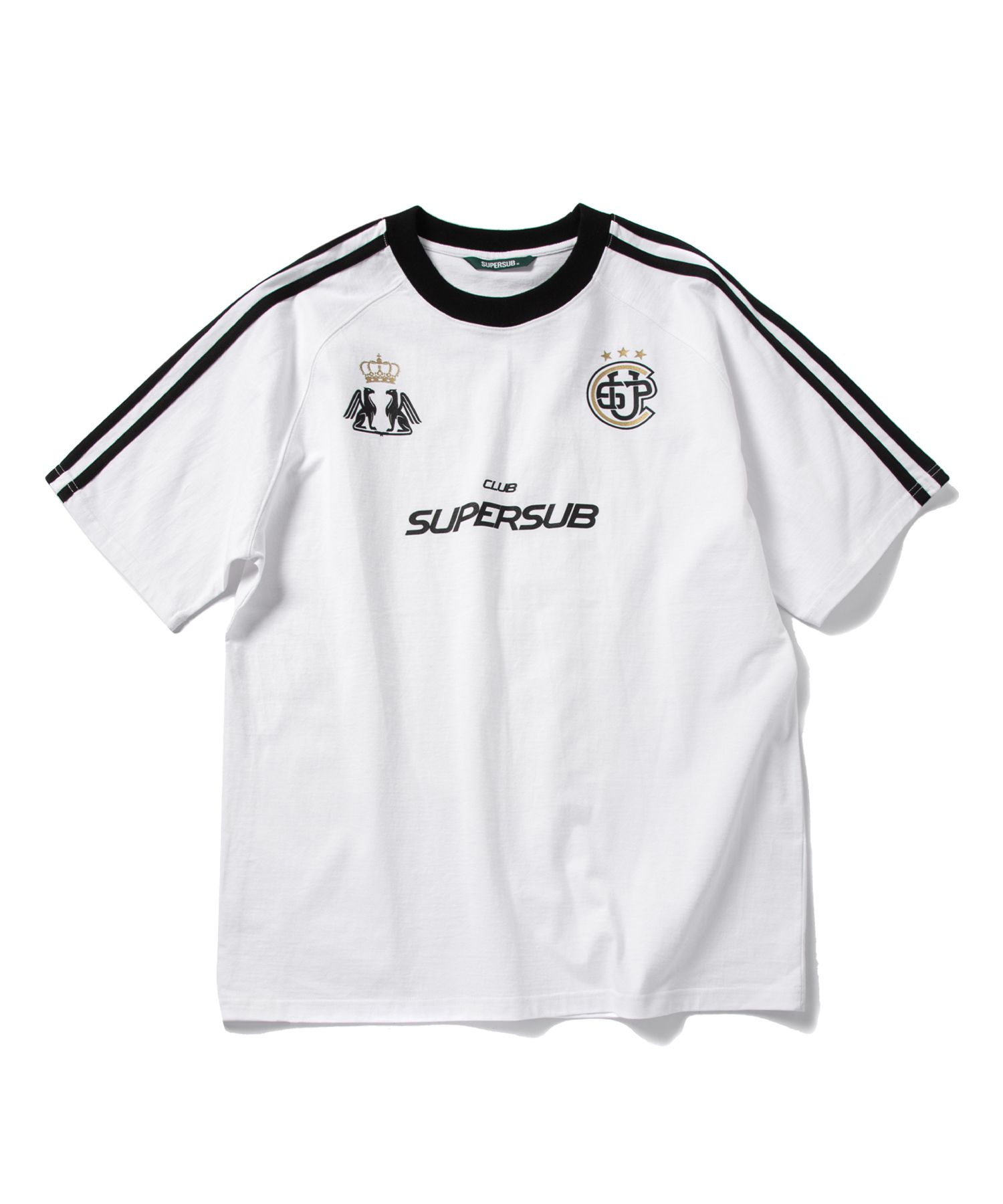 MUSINSA | SUPERSUB Club Replica Short Sleeve T-Shirt - White