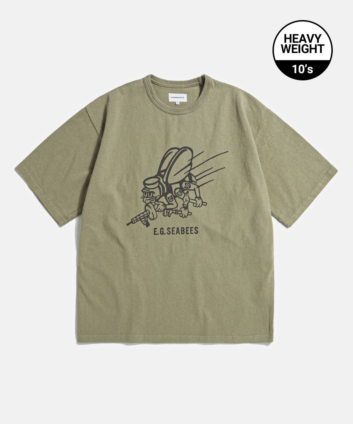 에스피오나지(ESPIONAGE) Seabees Heavyweight Tee Olive