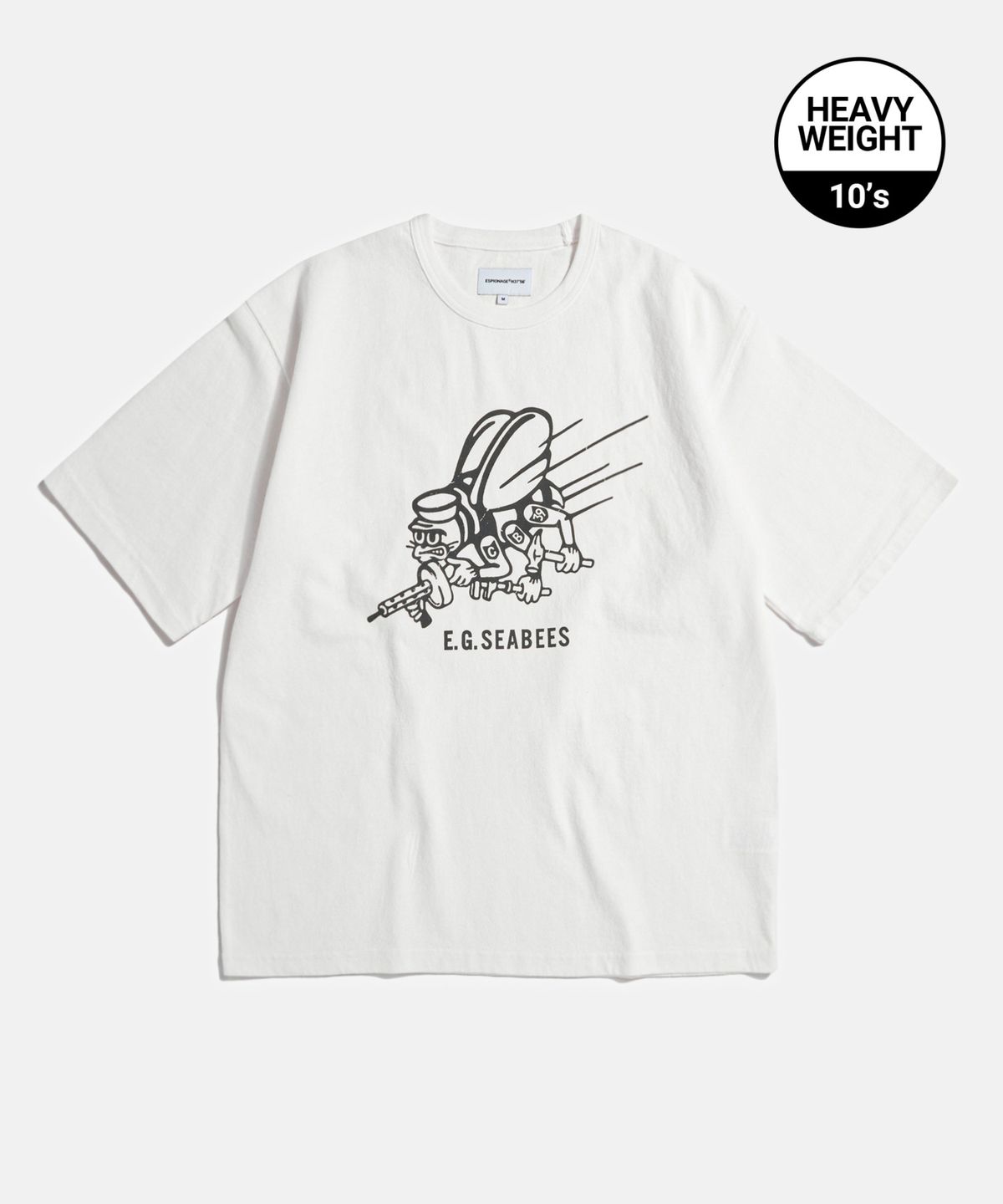 에스피오나지(ESPIONAGE) Seabees Heavyweight Tee Off White
