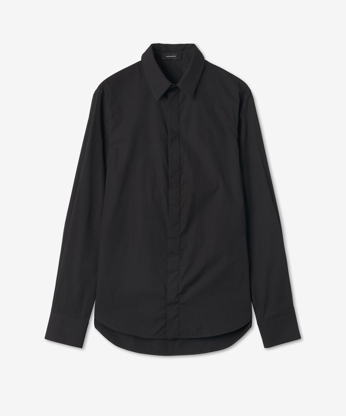 워드로브 엔와이씨(WARDROBE.NYC) 클래식 코튼 셔츠 - 블랙 / W1028PCBLK
