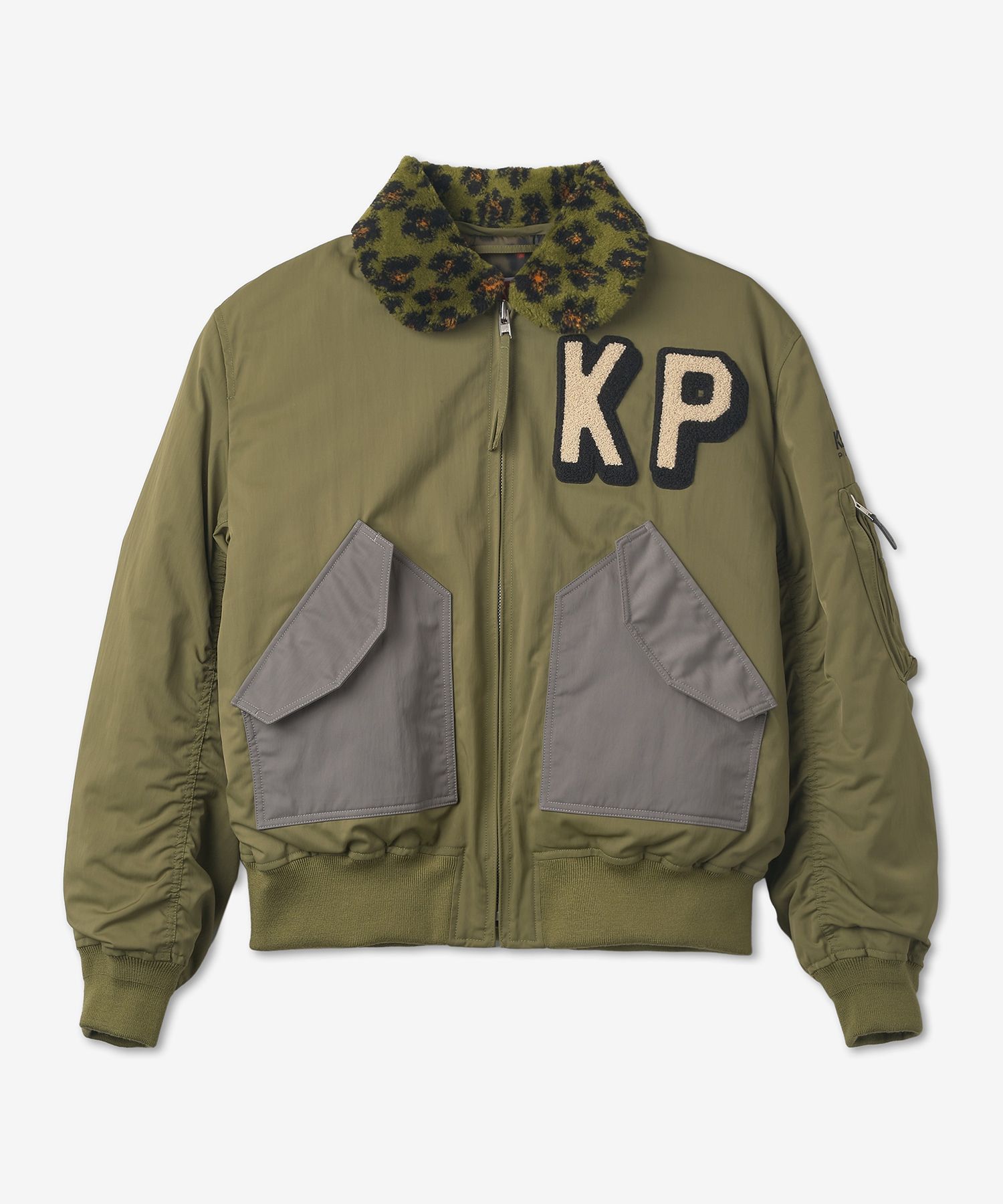 MUSINSA | KENZO Oversized Flight Bomber Jacket - Khaki 