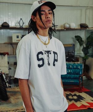 SP STP 로고 티셔츠-화이트