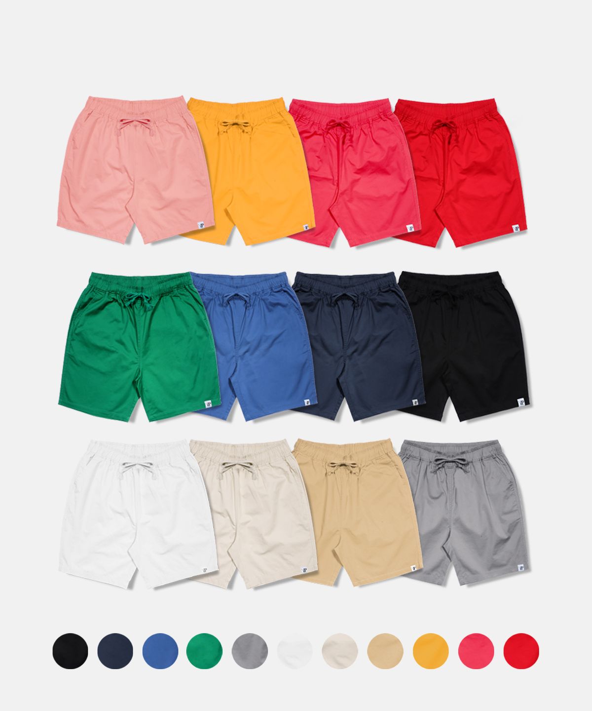 엔피스튜디오(NP STUDIO) [2PACK] 코튼 베이직 숏팬츠 12color