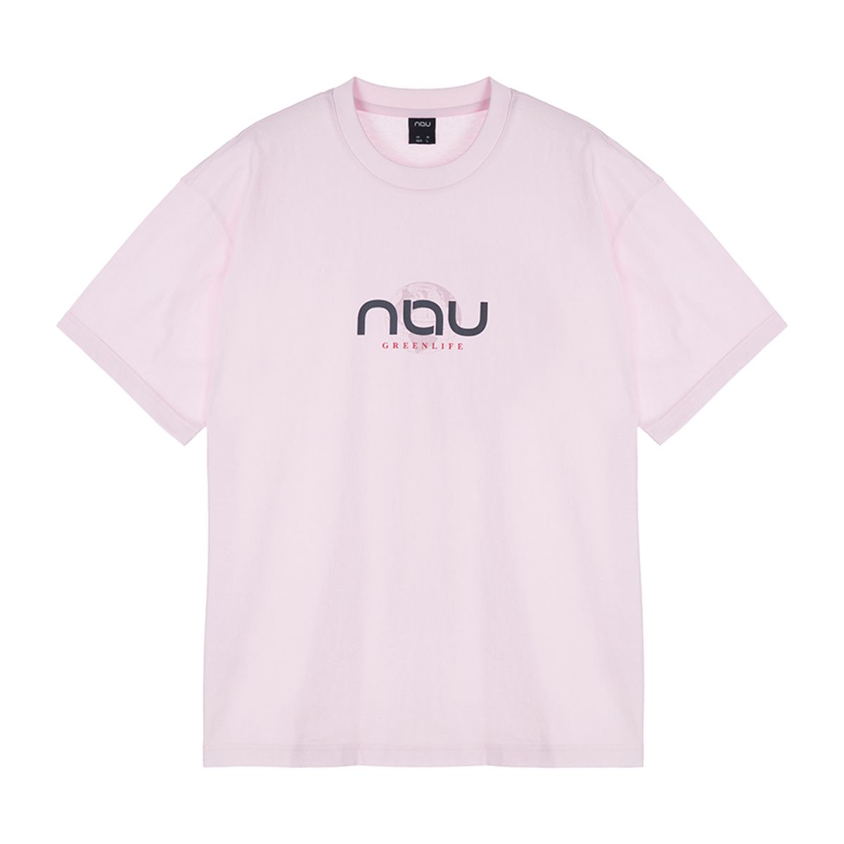 나우(nau) 싱글 그래픽 반팔티셔츠 Light Pink